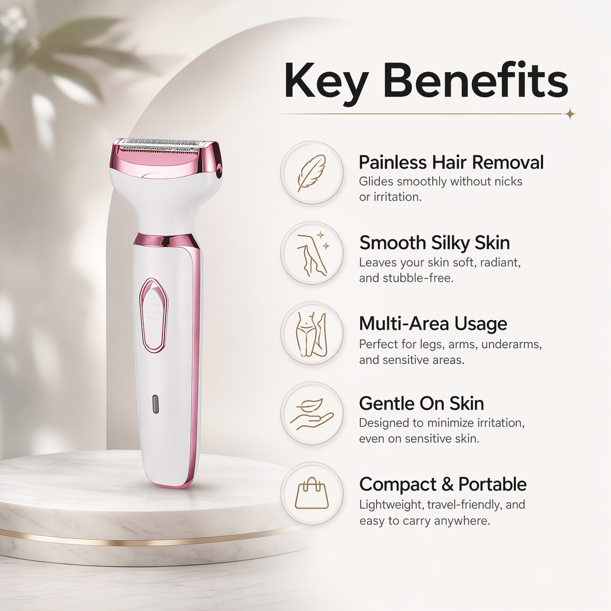 SilkShave - Women’s Electric Shaver